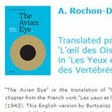 The Avian Eye website